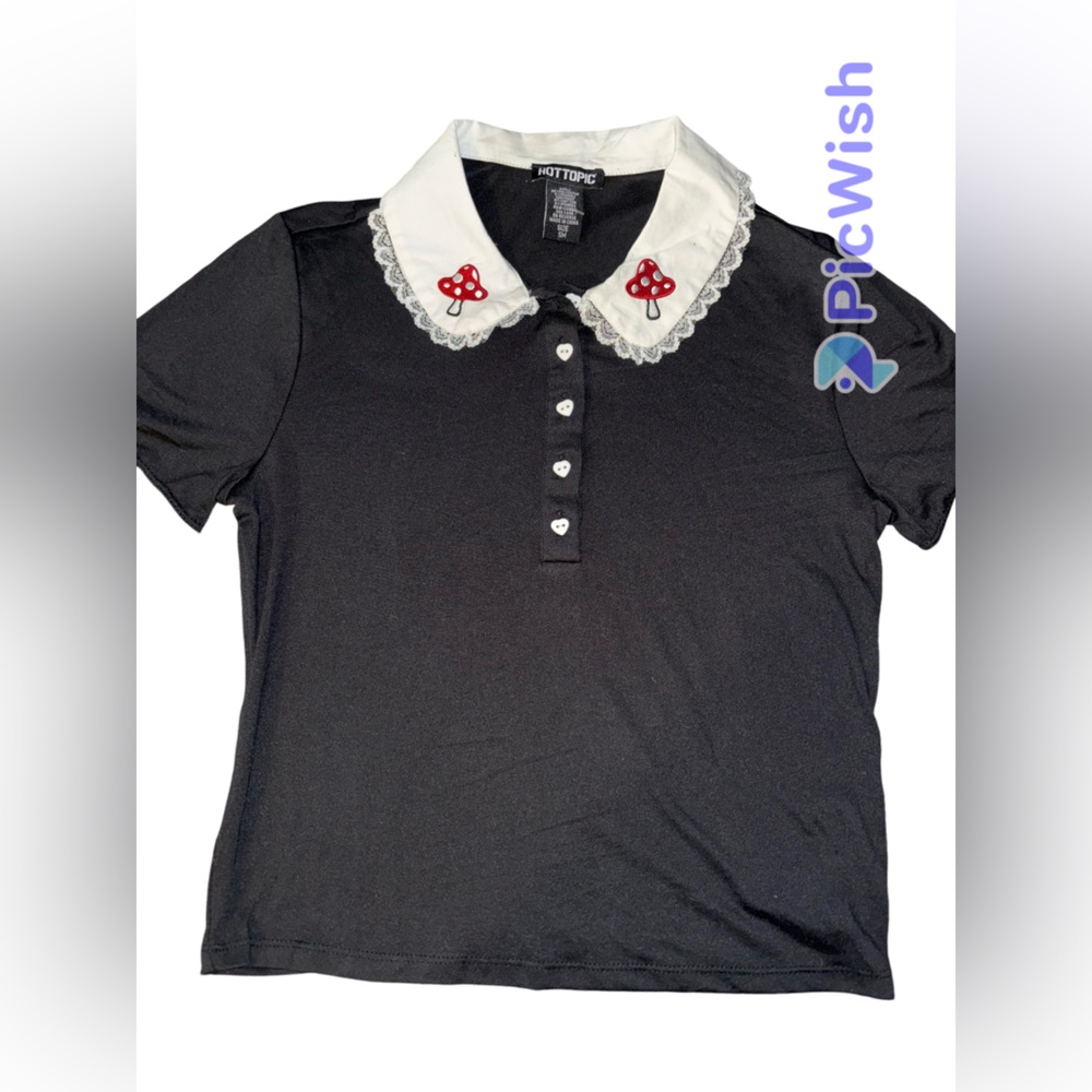 Hot Topic mushroom crop top S/M